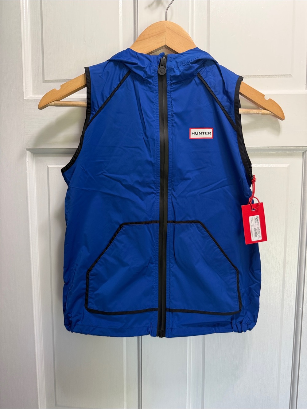 Hunter for Target blue windbreaker zip up kids vest